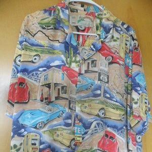 Paradise Found Hawaiian/Corvette shirt